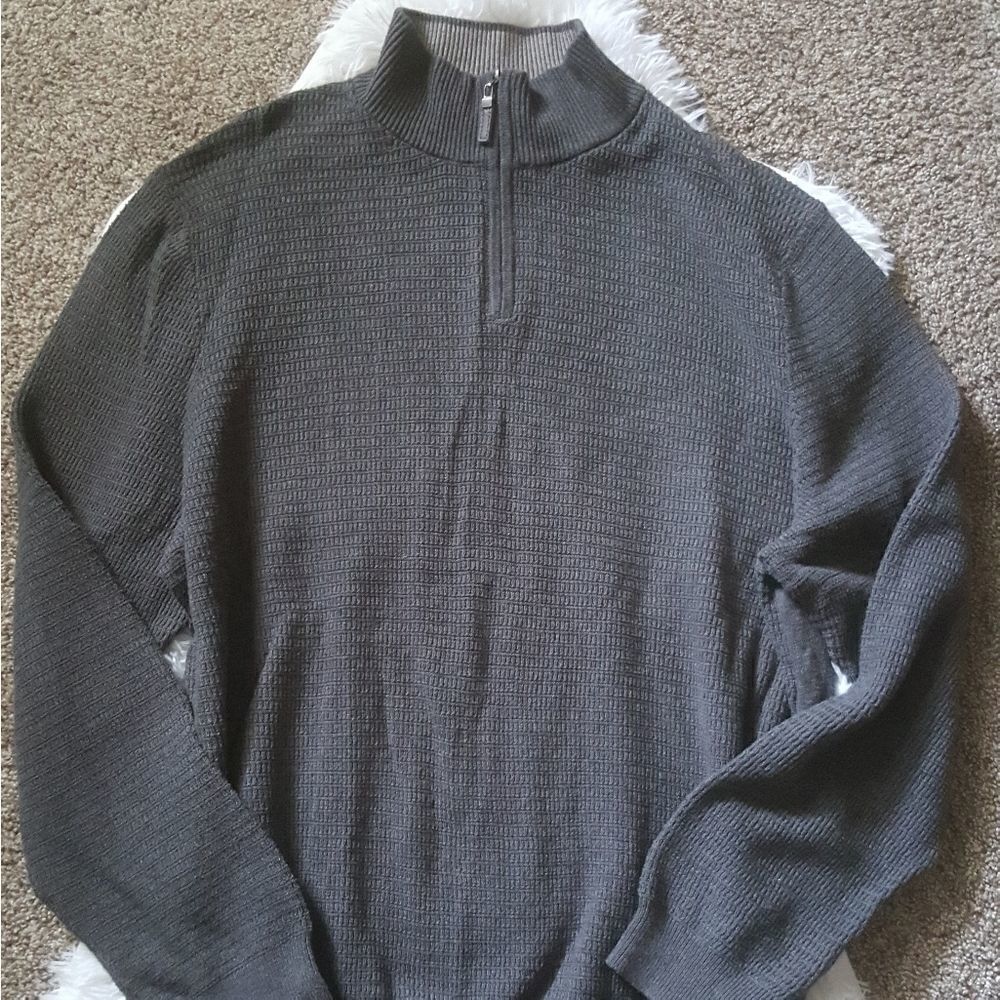 ‎Tasso Elba pullover quarter zip sweater Size XXL